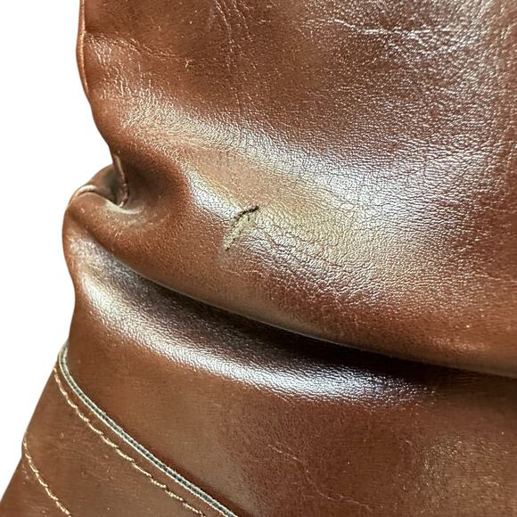 Arizona Jean Co Brown Faux Leather Boots 9 - Picture 4 of 11